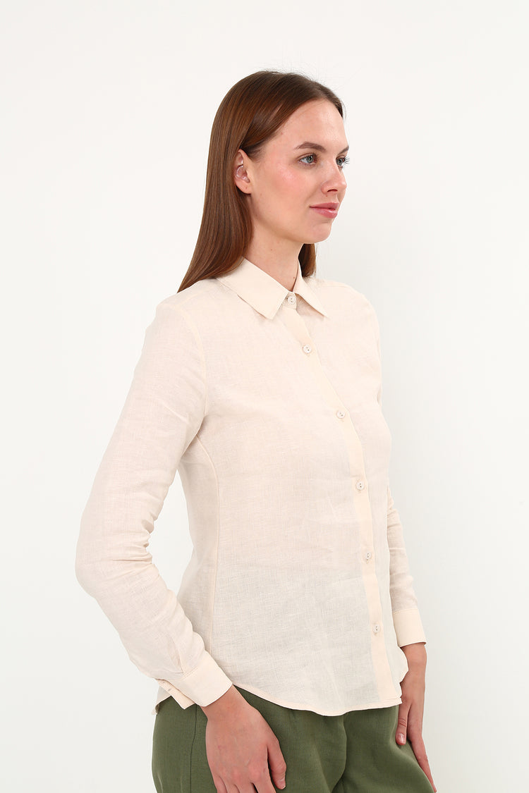 Keten Slim Fit Gömlek