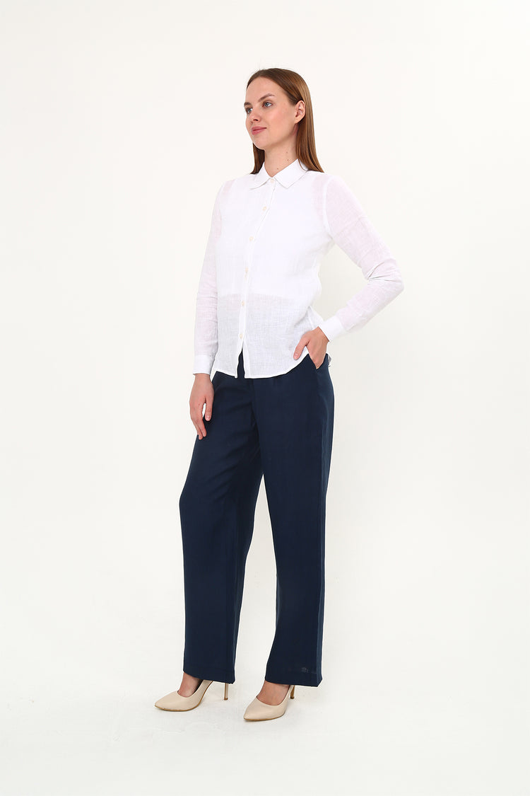 Keten Slim Fit Gömlek