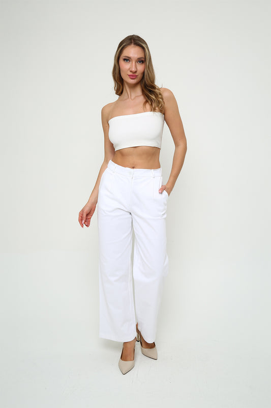 Gabardin Palazzo Pileli Pantolon