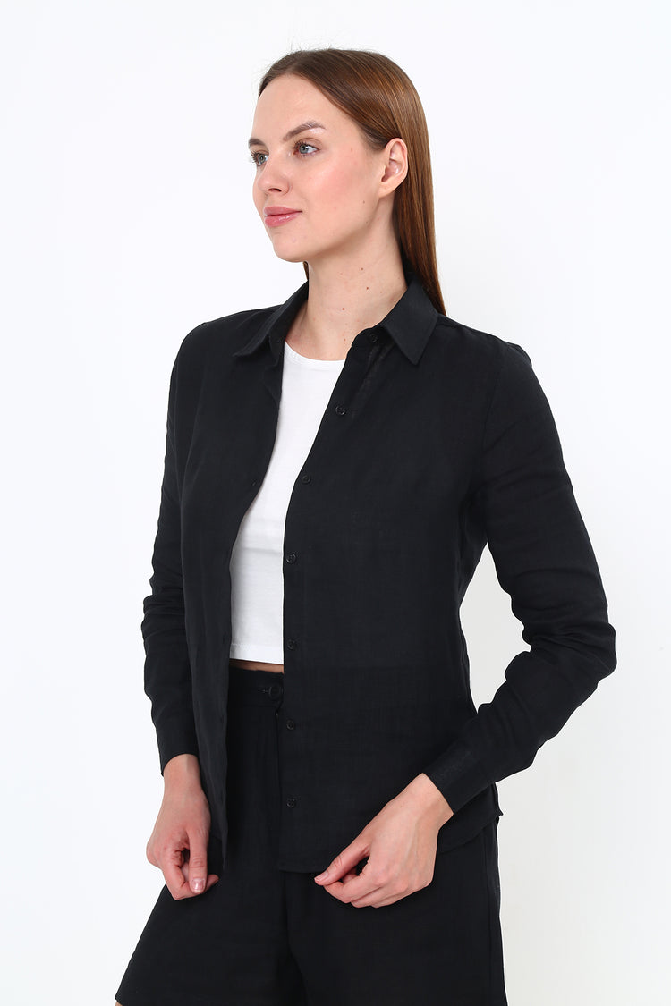 Keten Slim Fit Gömlek