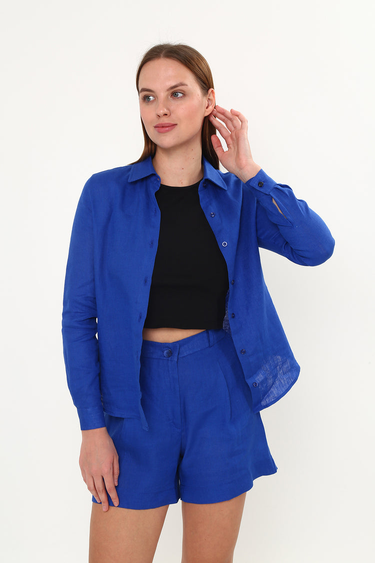 Keten Slim Fit Gömlek